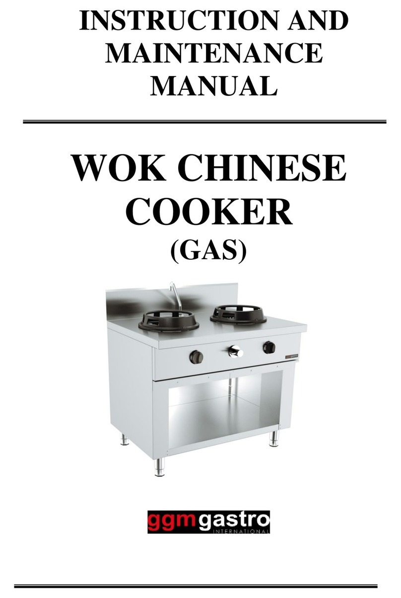 GGM gastro G7W5G Instruction and maintenance manual