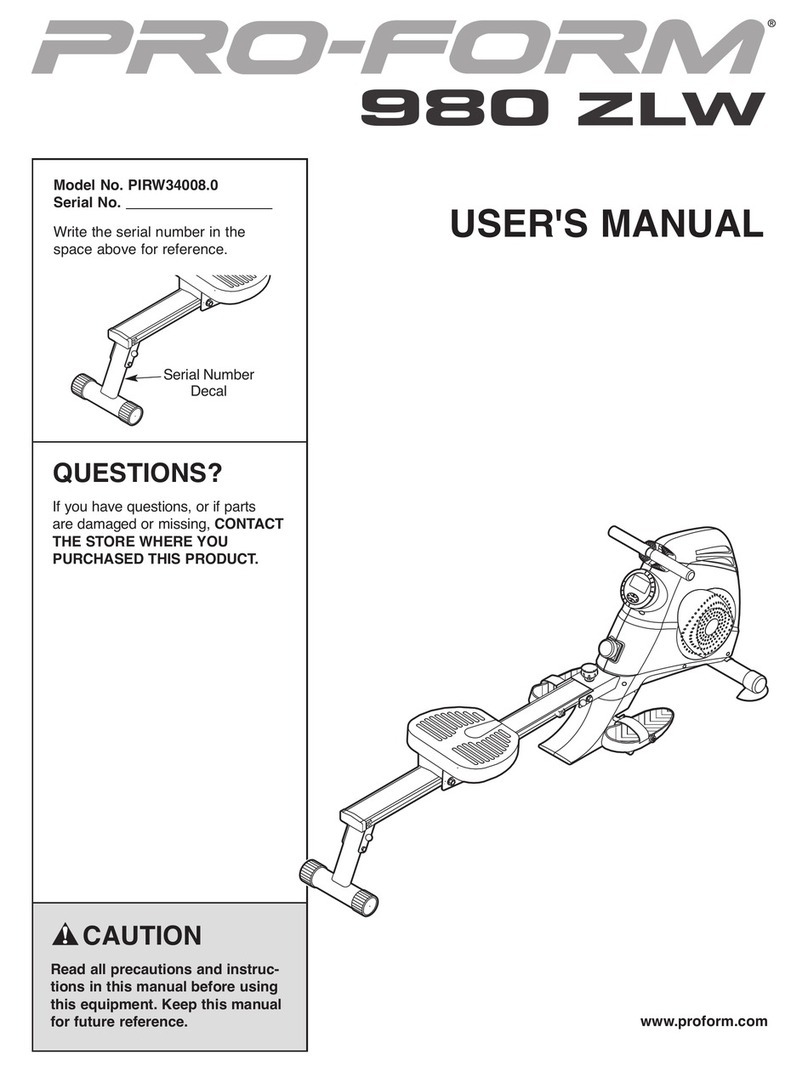 Pro-Form ZLW User manual