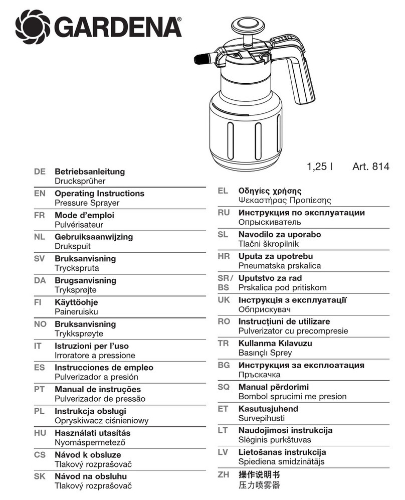 Gardena 814 User manual Gardena 814 User manual