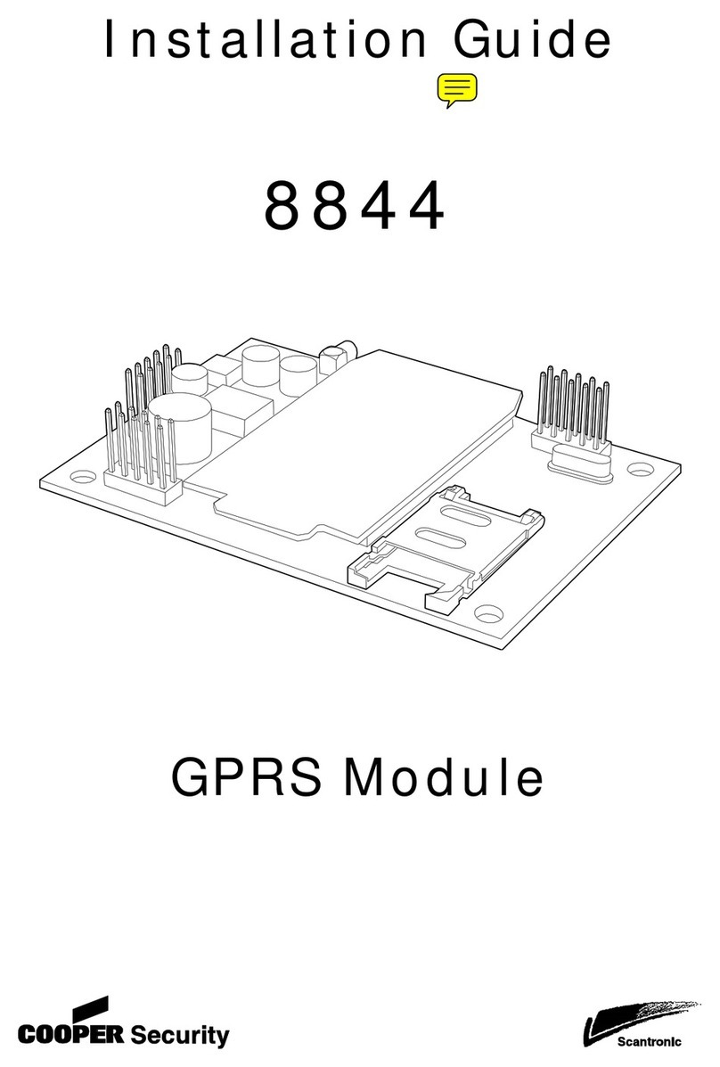 Cooper Scantronic 8844 installation guide