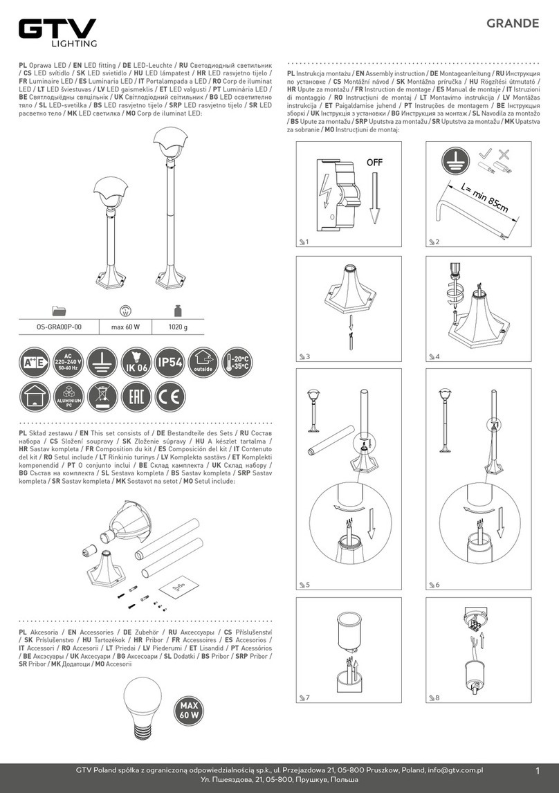 GTV GRANDE OS-GRA00P-00 Assembly instruction
