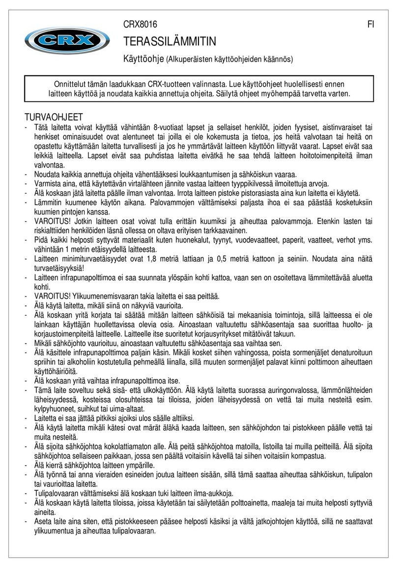 CRX CRX8016 instruction manual