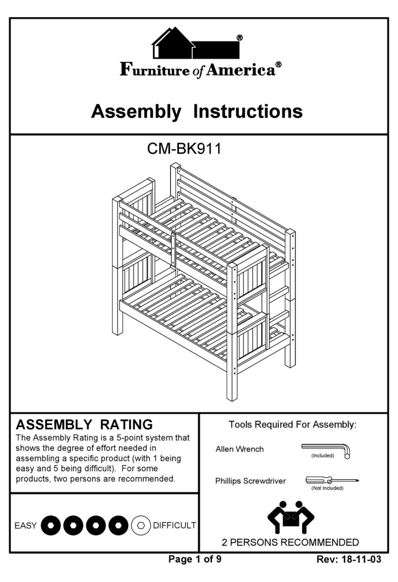 Furniture of America CM-BK911 User manual Furniture of America CM-BK911 User manual