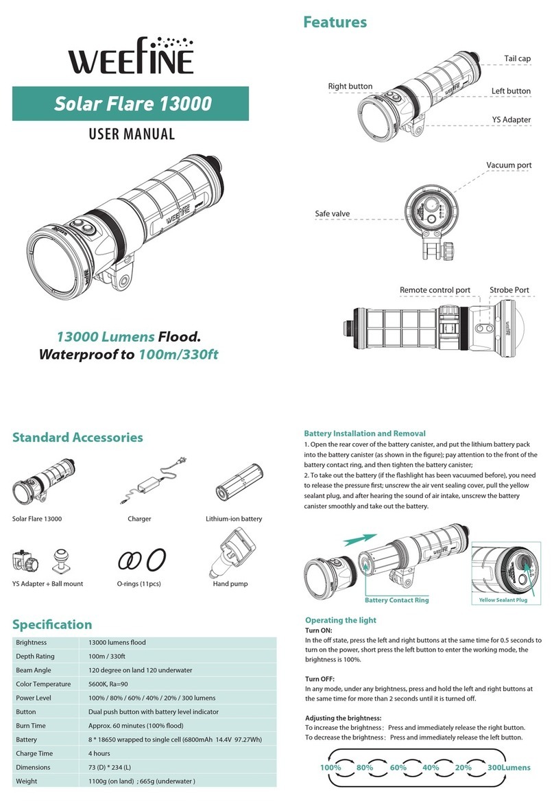 Weefine Solar Flare 13000 user manual