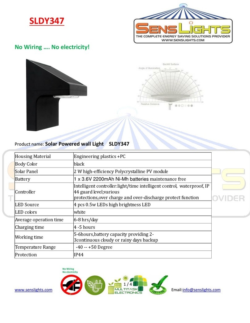 SensLights SLDY347 quick start guide