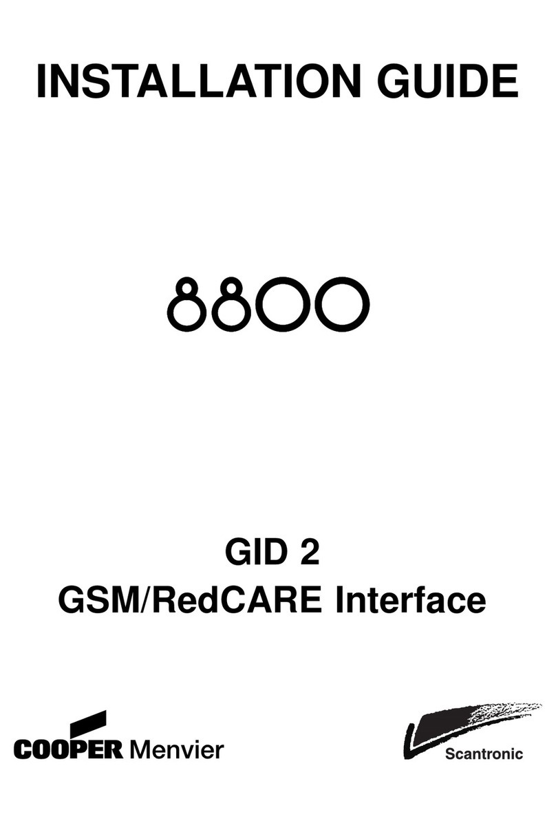 Cooper Scantronic 8800 installation guide