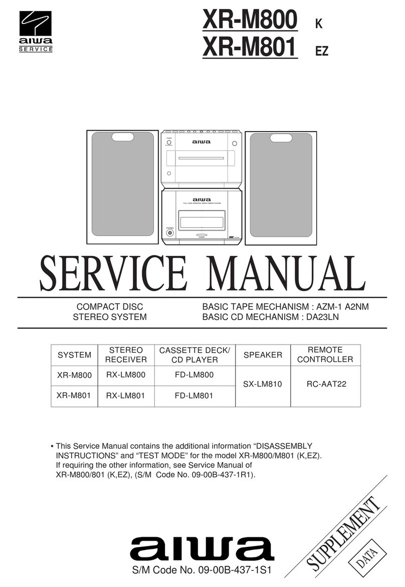 Aiwa XR-M800 User manual