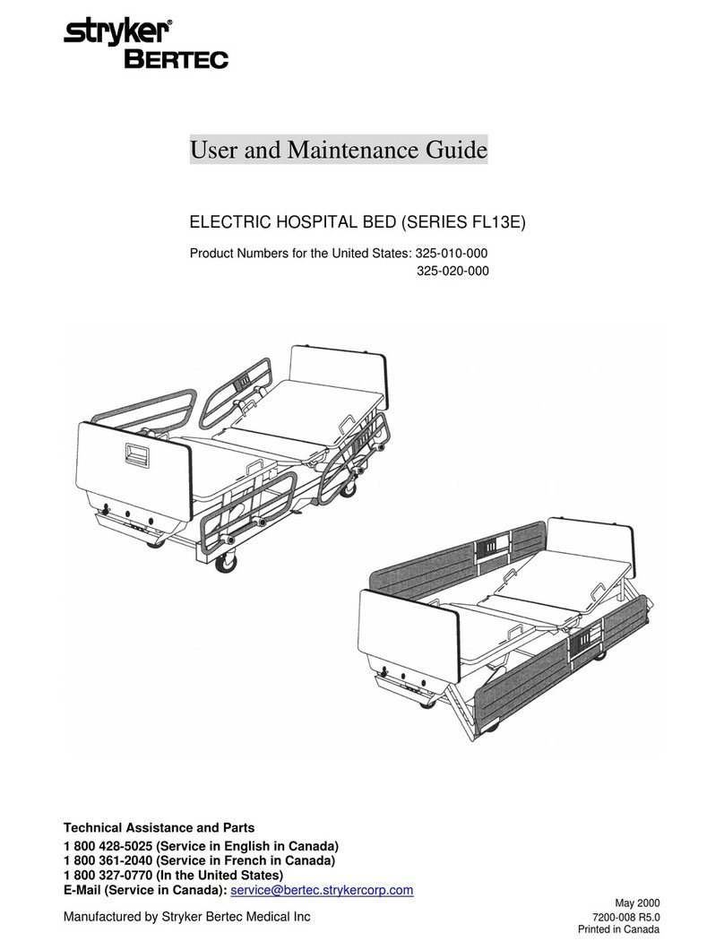 Stryker Bertec FL13E Series Operating instructions