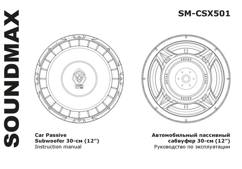 SoundMax SM-CSX501 instruction manual