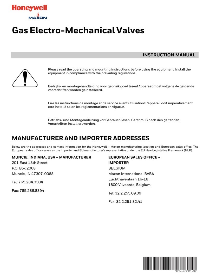 Honeywell Maxon SMA11 User manual