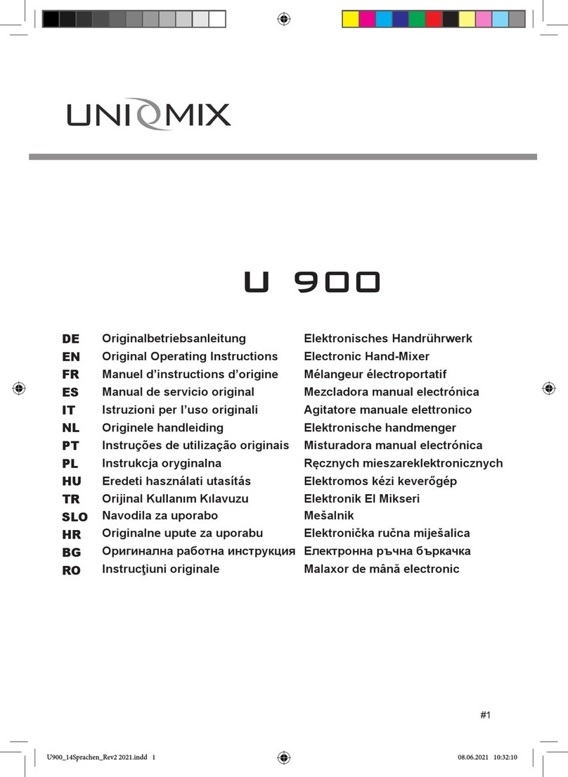 Unimix U 900 Original operating instructions