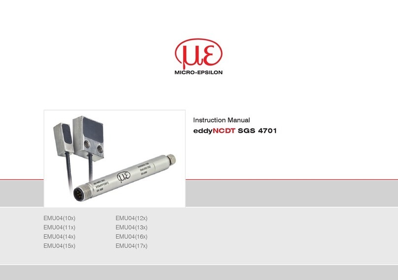 MICRO-EPSILON eddyNCDT SGS 4701 User manual