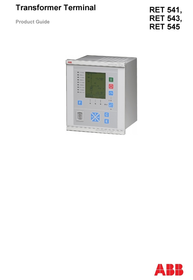 ABB RET 541 User manual