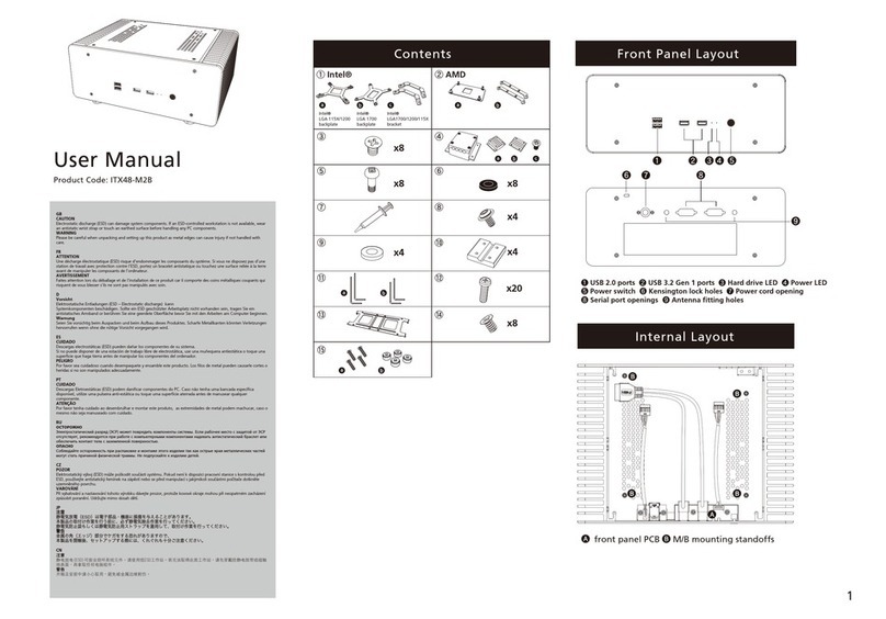 Akasa ITX48-M2B user manual