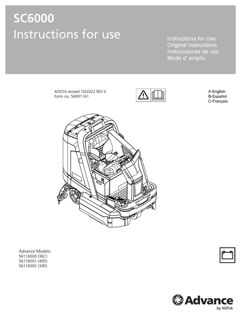 Nilfisk-Advance SC6000 Instructions for use