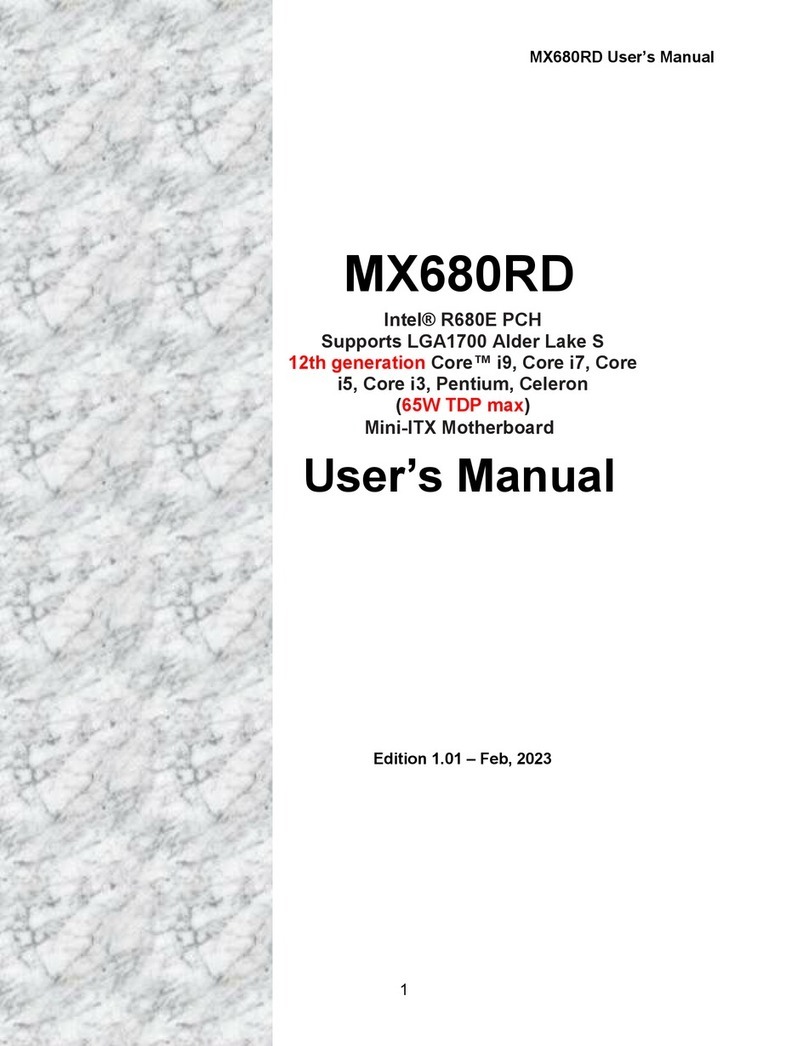 BCM MX680RD User manual
