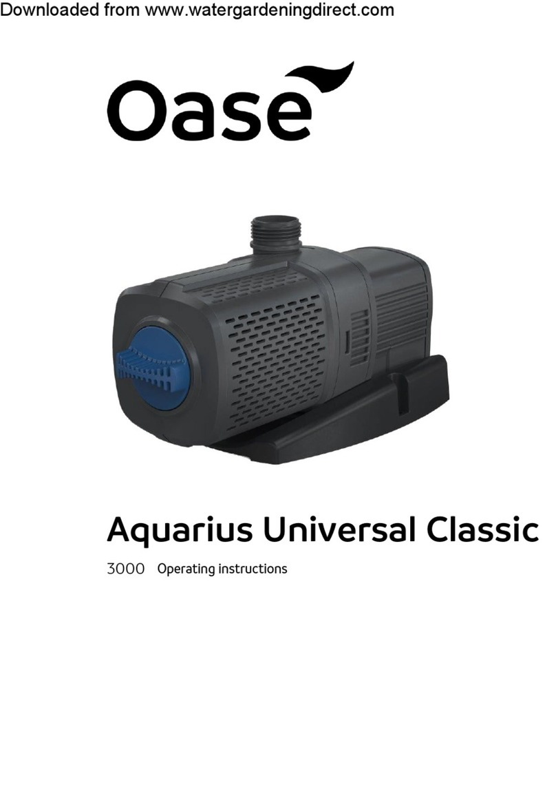 Oase Aquarius Universal Classic 3000 User manual