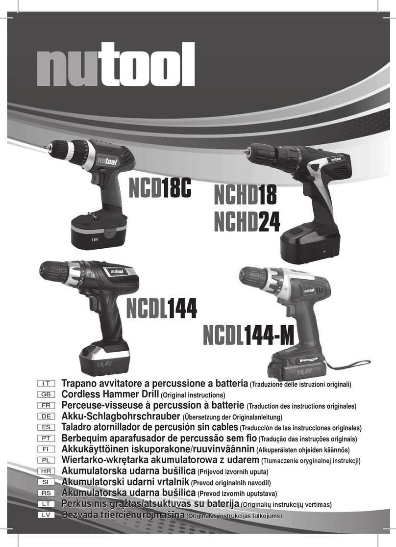 NUTOOL NCD18C User manual