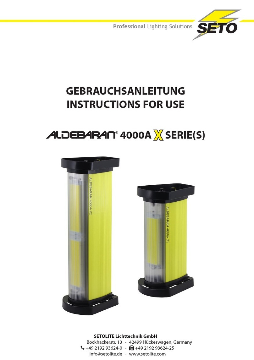 Seto ALDEBARAN 4000A X Series User manual