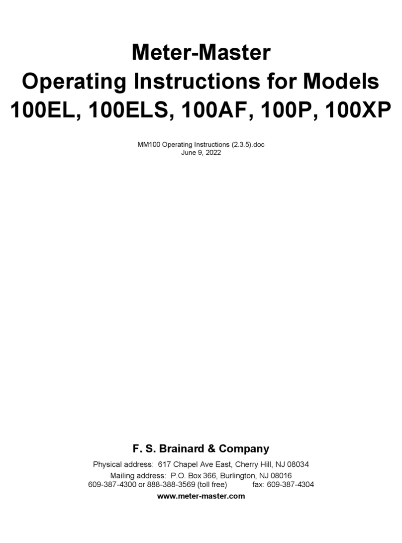 Meter-Master 100EL operating instructions