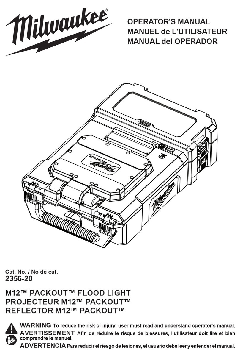 Milwaukee M12 PACKOUT 2356-20 Operator's manual
