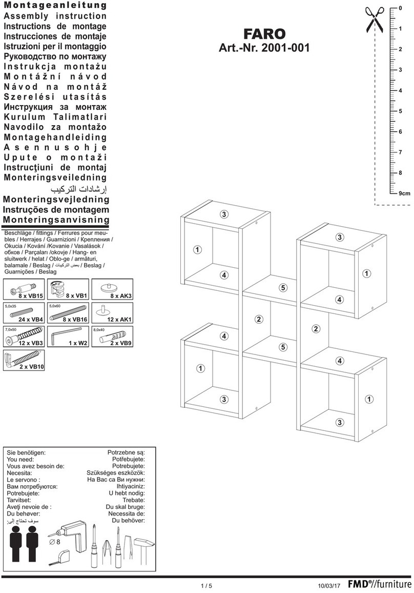 FMD Furniture FARO 2001-001 Assembly instruction