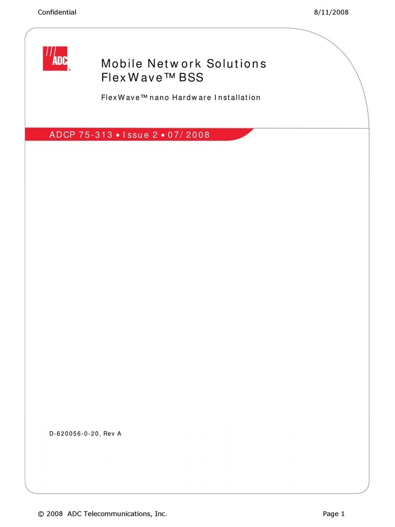 ADC FlexWave nano Hardware installation