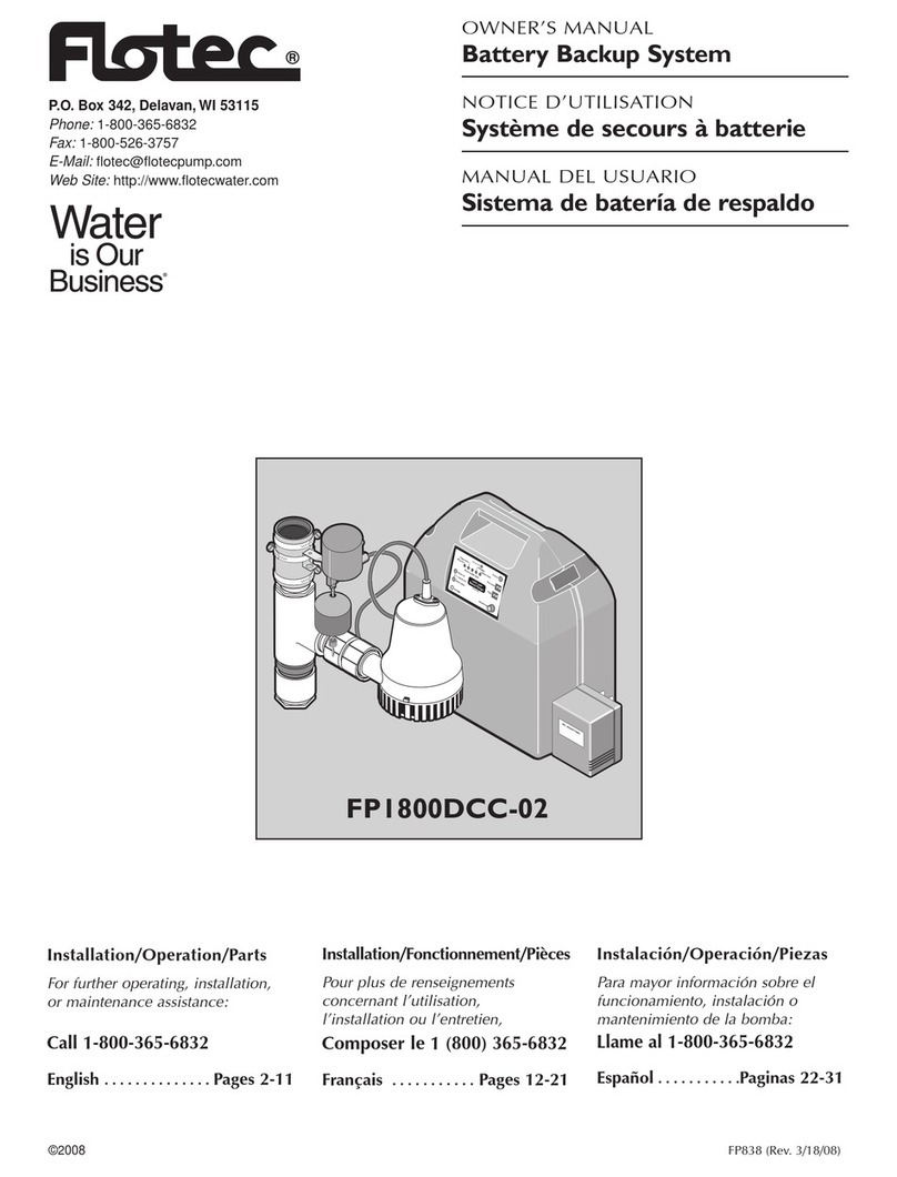 Flotec FP1800DCC-02 owner's manual