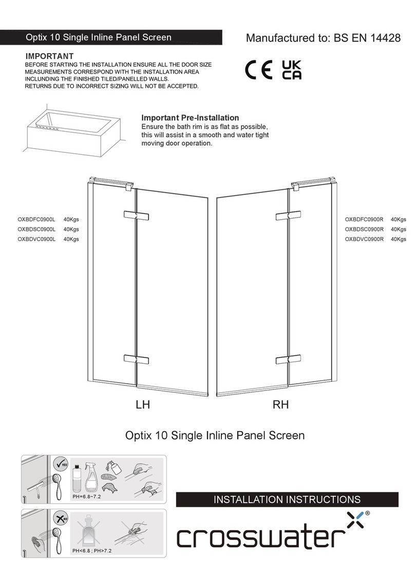 Crosswater Optix 10 User manual