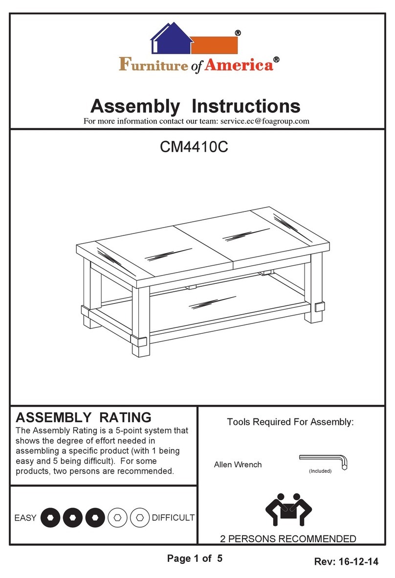 Furniture of America CM4410C Assembly instructions