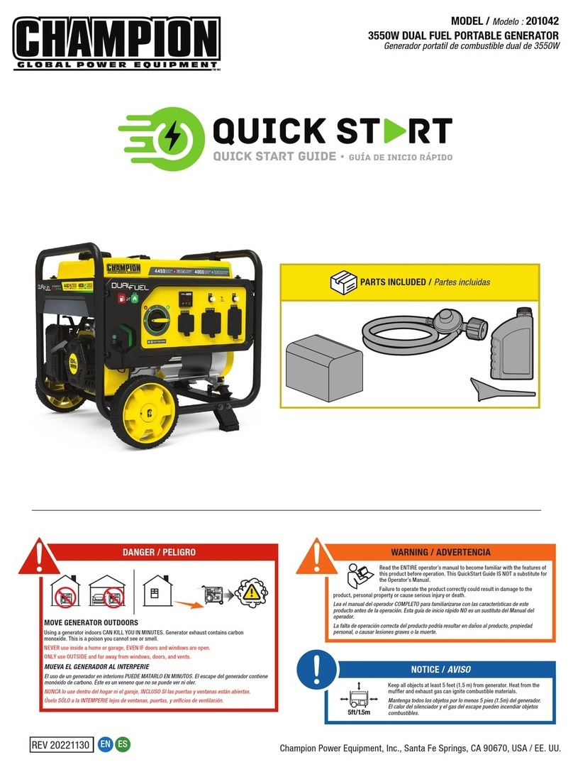 Champion 201042 User manual