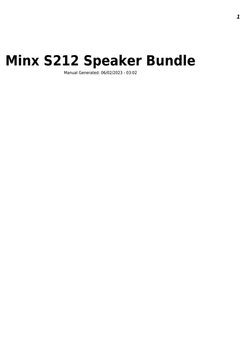 Cambridge Audio Minx S212 User manual