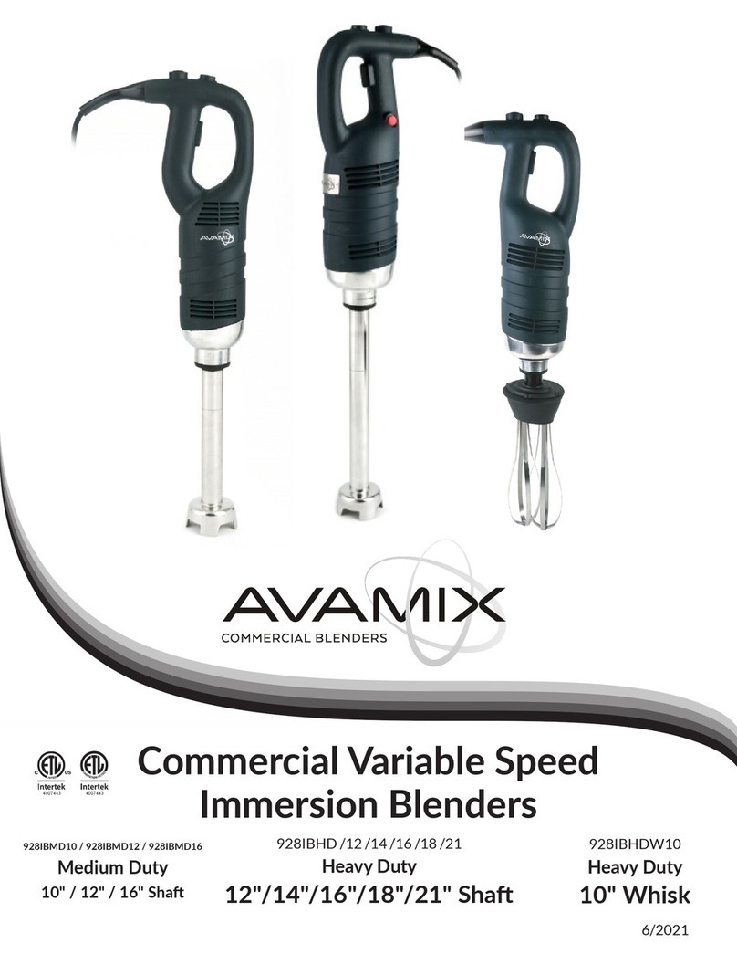 Avamix 928IBMD10 manual