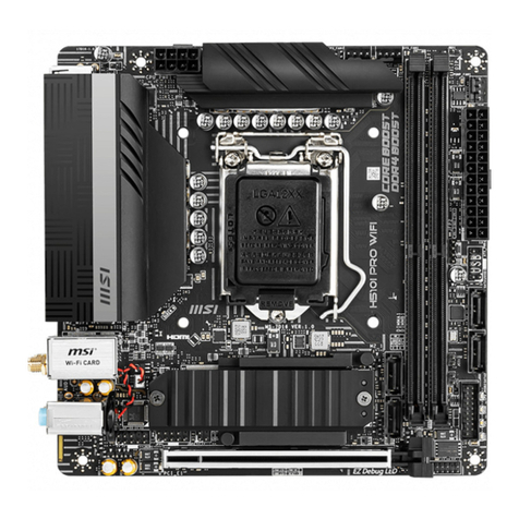 MSI H510I PRO WIFI User manual