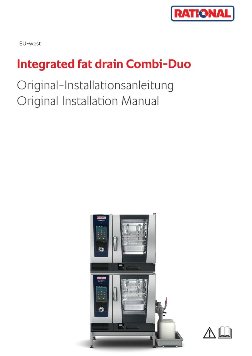 Rational Integrated fat drain Combi-Duo User manual