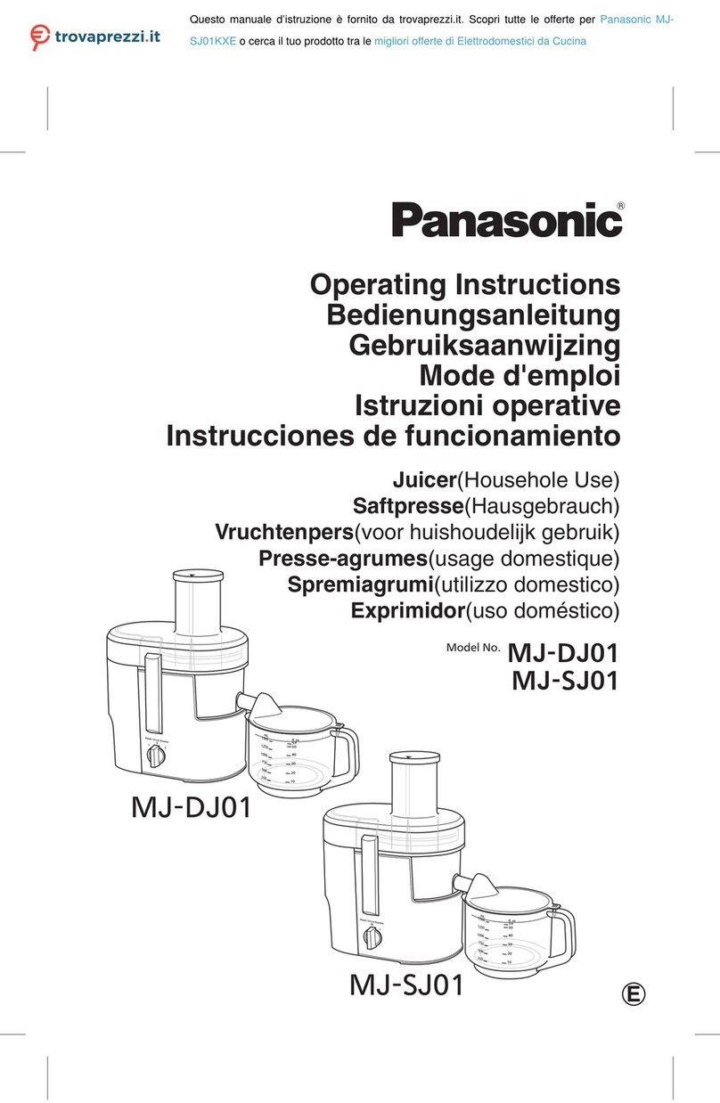 Panasonic MJ-SJ01KXE User manual