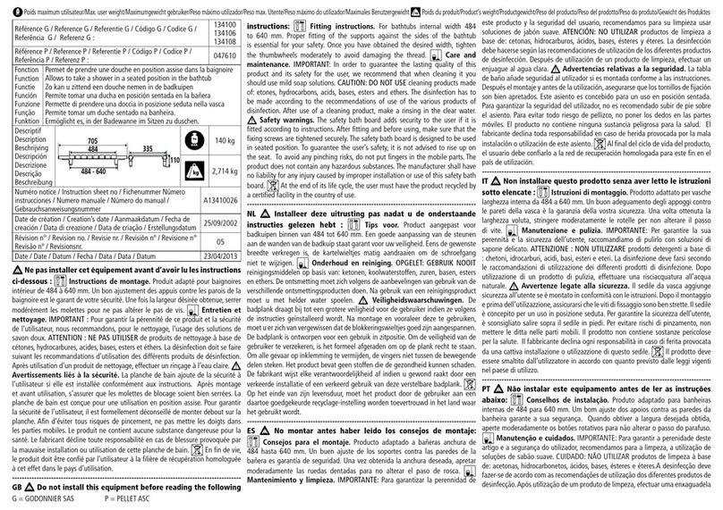 GODONNIER 134100 User manual