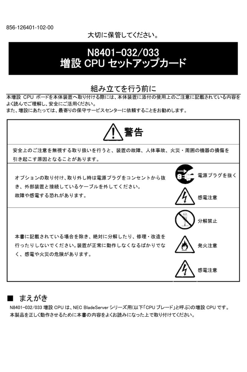NEC N8401-032 User manual