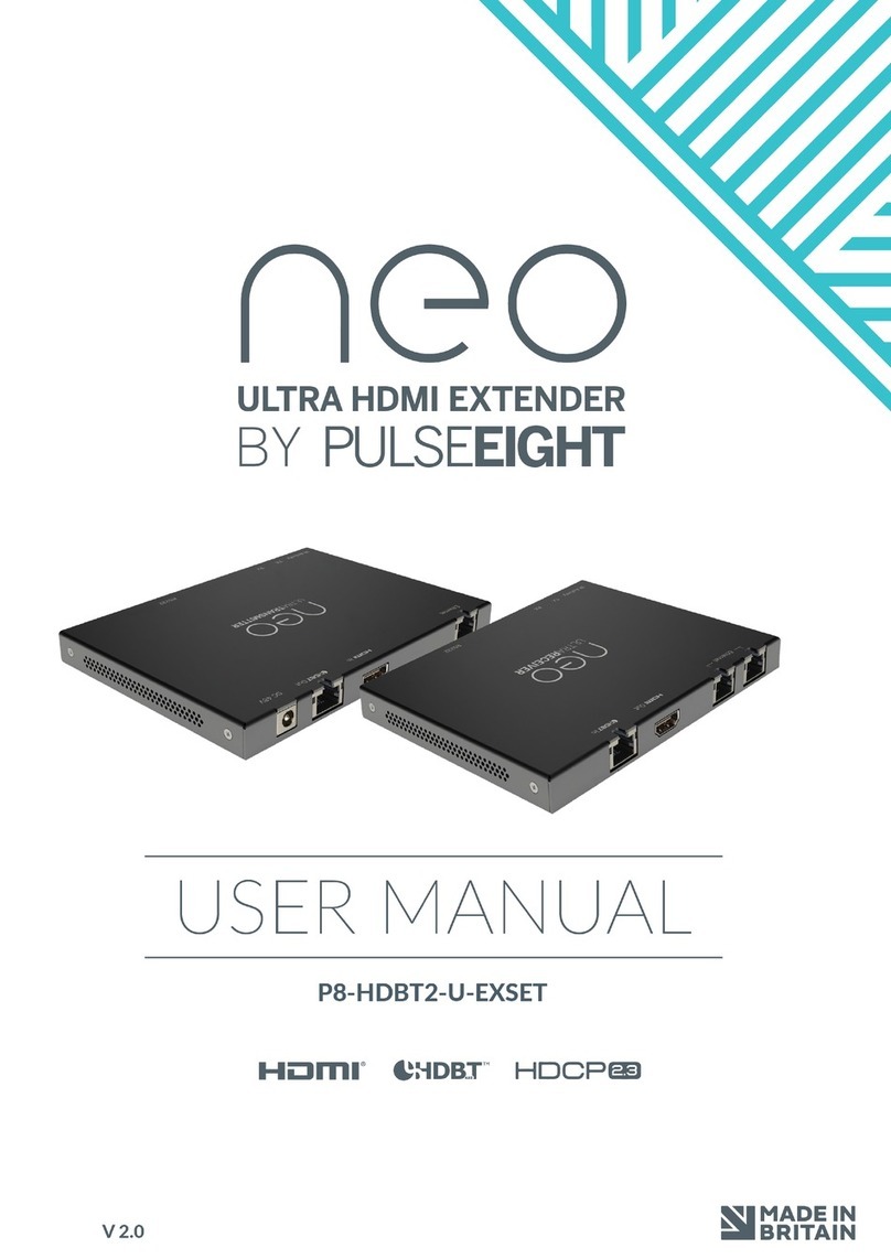 PULSEEIGHT neo P8-HDBT2-U-EXSET User manual