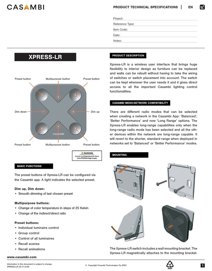 Casambi XPRESS-LR User manual