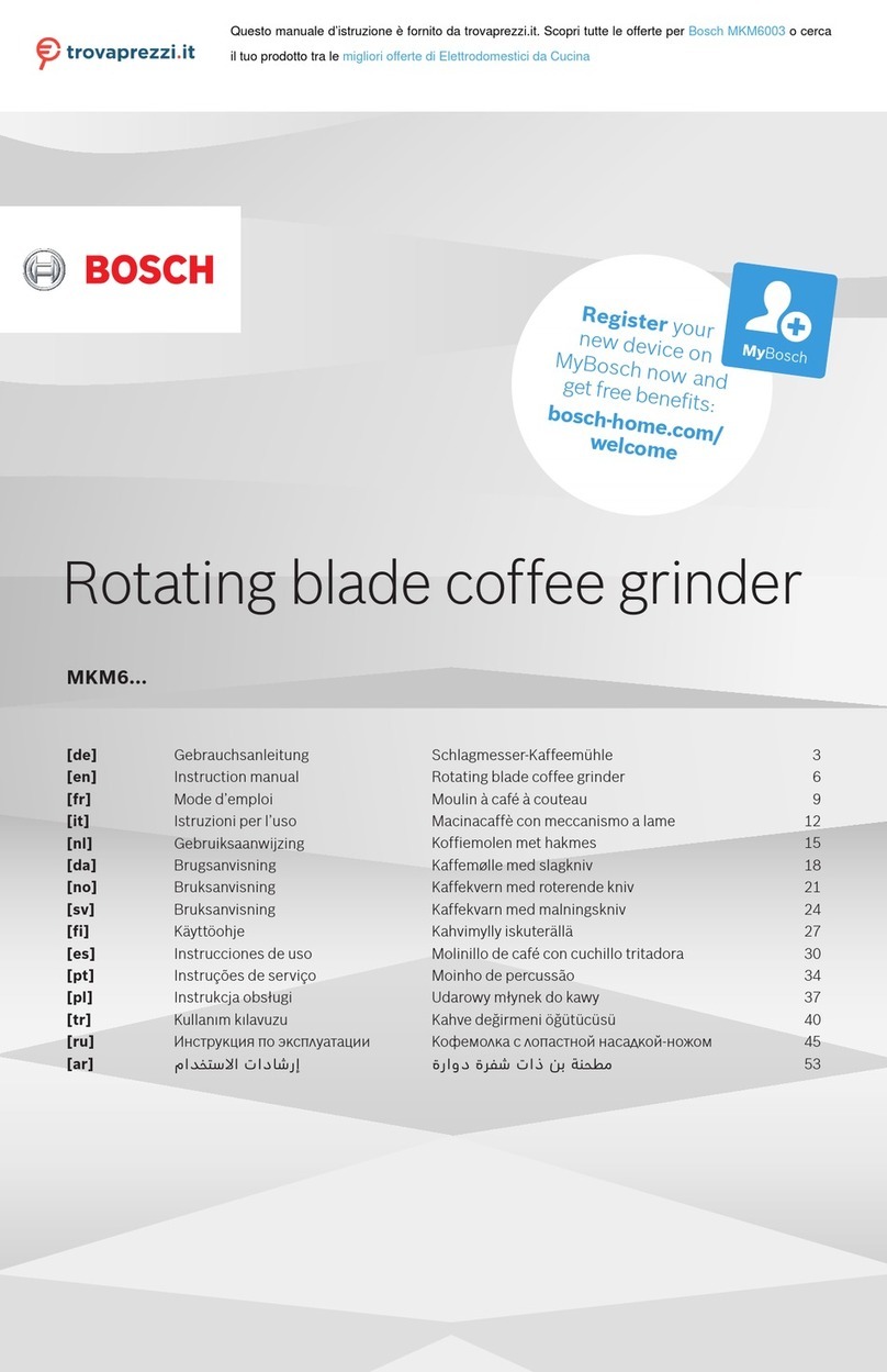 Bosch MKM6003 User manual Bosch MKM6003 User manual