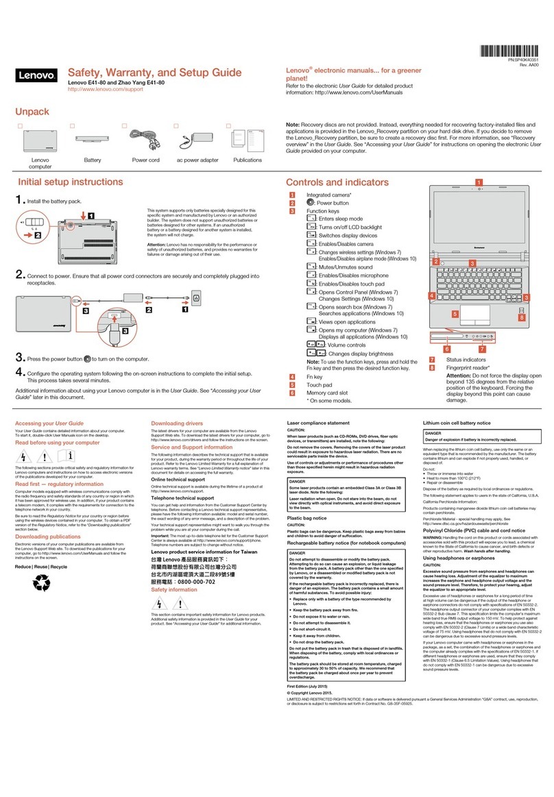 Lenovo E41-80 User manual