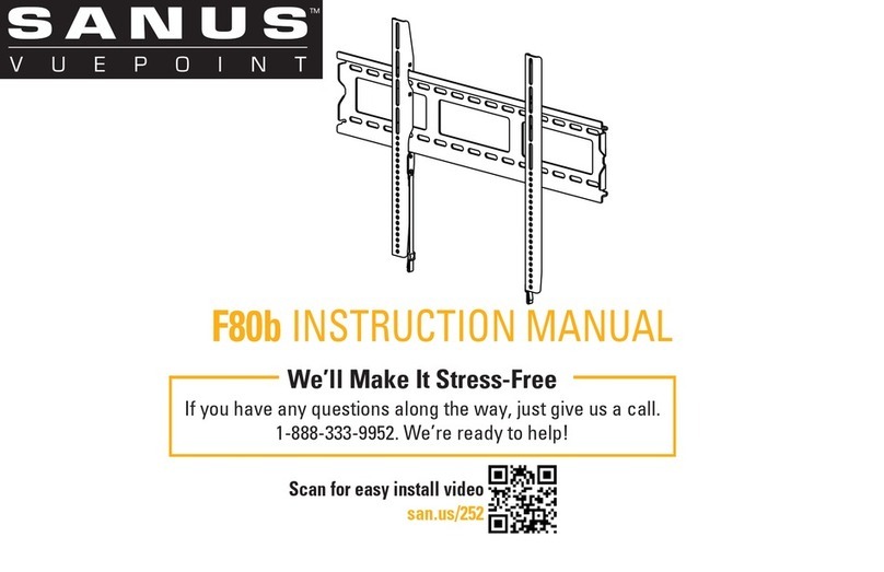 SANUS VuePoint F80b User manual