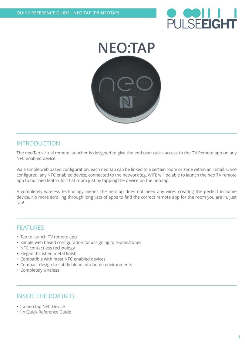 PULSEEIGHT P8-NEOTAP User manual
