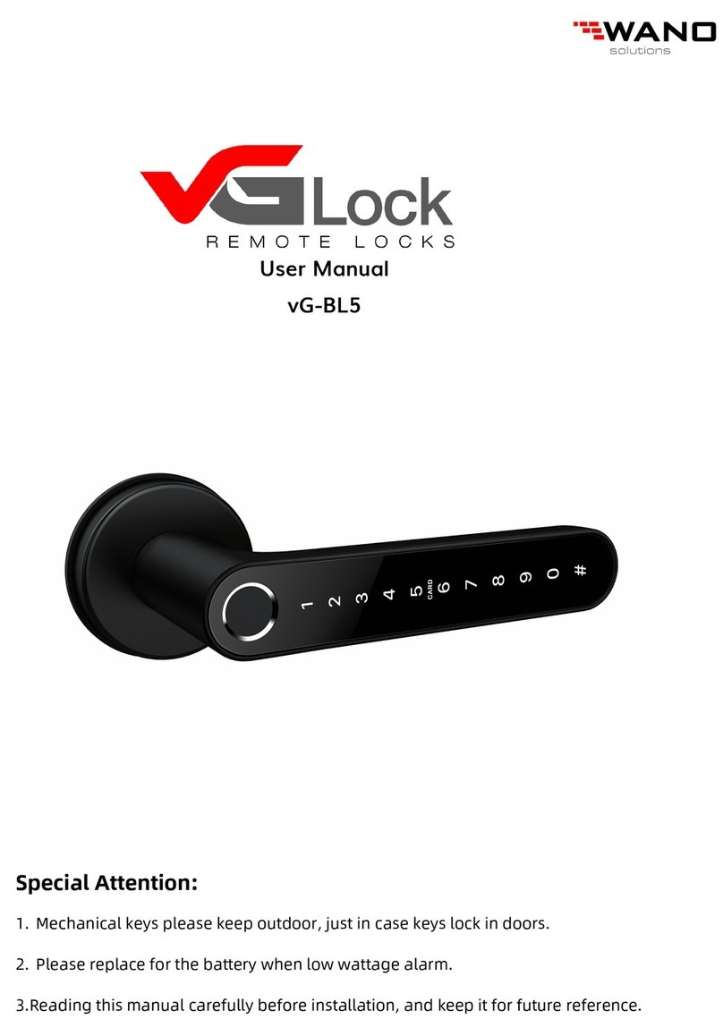 Wano VGLock vG-BL5 User manual