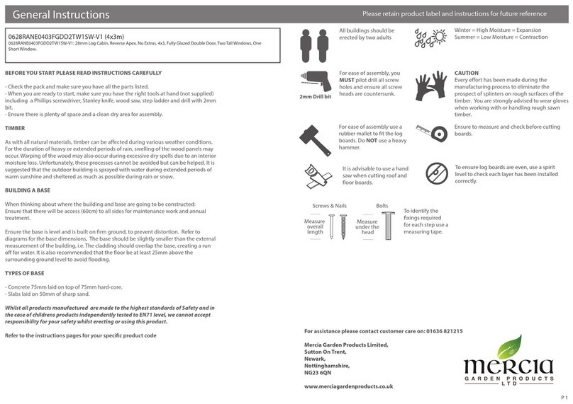 Mercia Garden Products 0628RANE0403FGDD2TW1SW-V1 Instruction manual Mercia Garden Products 0628RANE0403FGDD2TW1SW-V1 Instruction manual