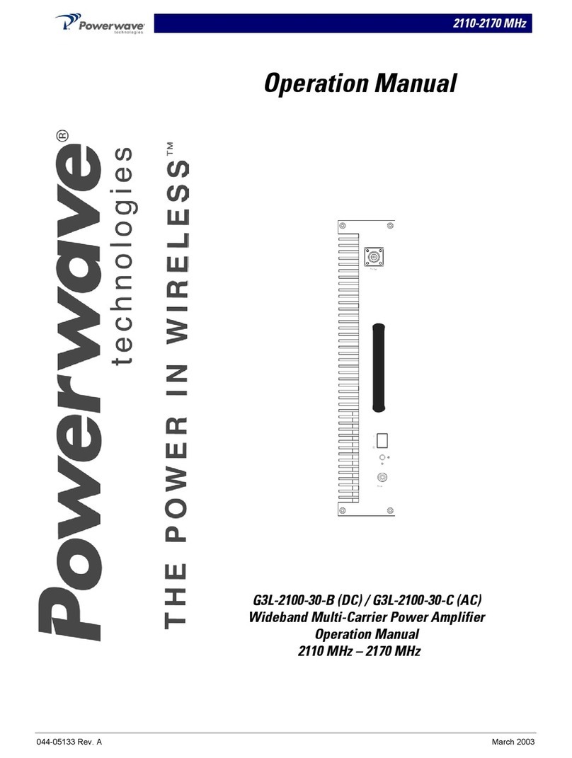 Powerwave Technologies G3L-2100-30-B User manual
