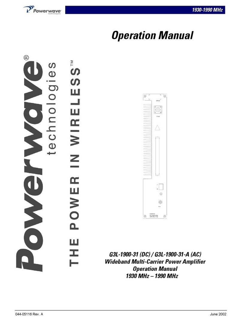 Powerwave Technologies G3L-1900-31 User manual