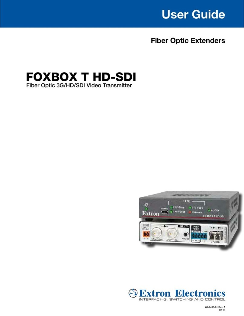Extron electronics FOXBOX T HD-SDI User manual
