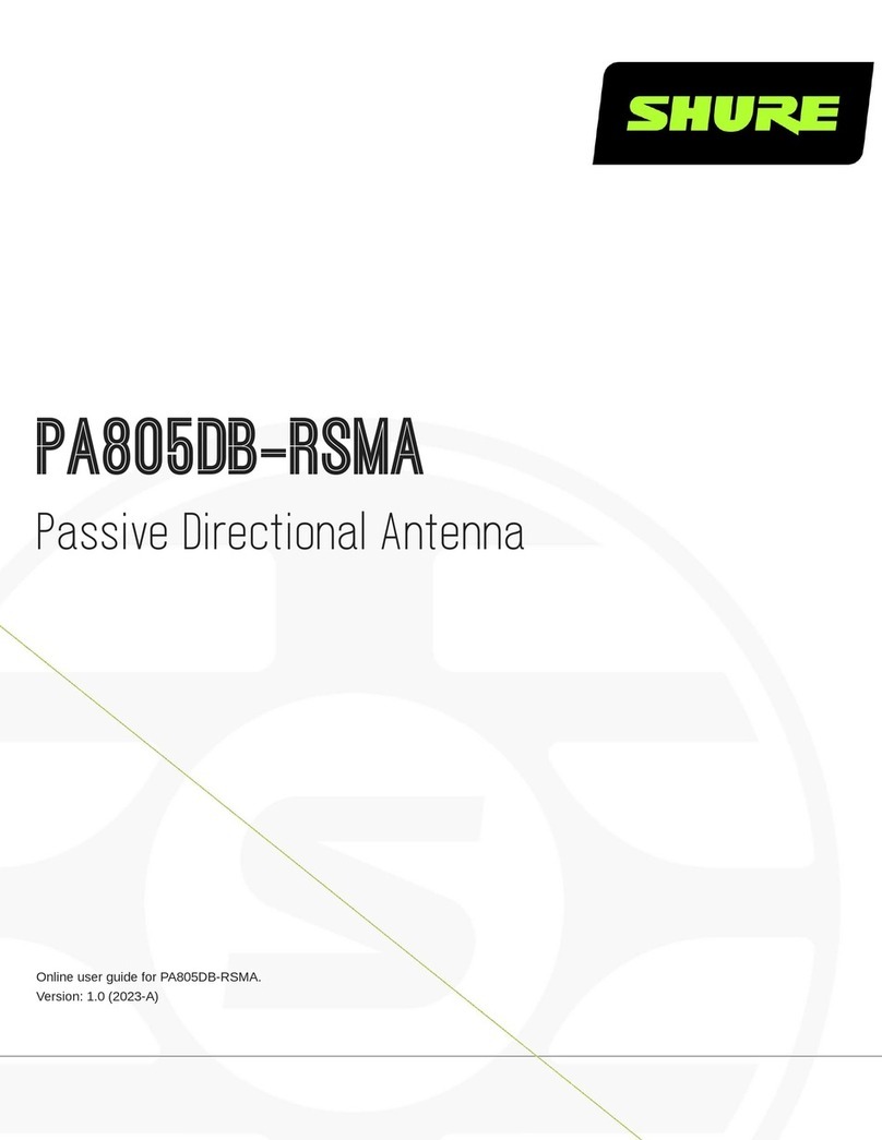 Shure PA805DB-RSMA Online user's guide Shure PA805DB-RSMA Online user's guide